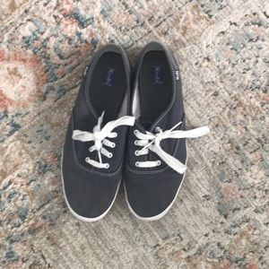 Navy blue Keds sneakers